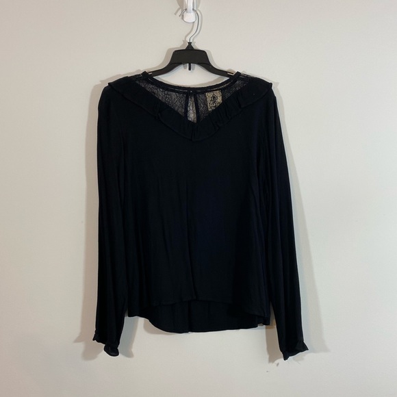 kate spade Tops - Spade & Heart lace detail long sleeve